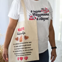 Kép 2/2 - Nagyi házirendje - Vászontáska