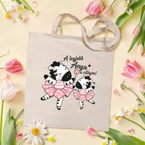 Kép 2/2 - A legjobb anya a világon! (Zebrás) - Vászontáska