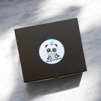 Kép 3/7 - Panda Maci Megérkeztem -  Babadoboz (Egyedi névvel)