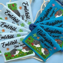 Kép 4/8 - Ballagási tarisznya "Süni a réten" mintával (02A típus, egységes)