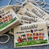 Kép 8/8 - Ballagási tarisznya "Gyerekek a vonaton" mintával (03A típus, egységes)