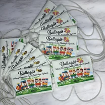 Kép 6/8 - Ballagási tarisznya "Gyerekek a vonaton" mintával (03A típus, egységes)