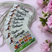 Kép 3/8 - Ballagási tarisznya "Gyerekek a vonaton" mintával (03A típus, egységes)