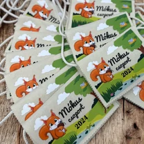 Kép 5/9 - Ballagási tarisznya "Meseerdő" mintával, egységes csoport jellel (06A típus, egységes)