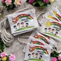 Kép 5/13 - Ballagási tarisznya "Szivárvány" mintával (04A típus, egységes)