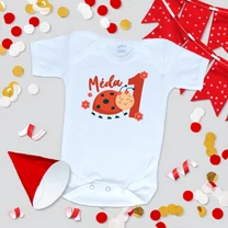 Kép 2/4 - Első szülinap, Katica (Egyedi felirattal) - Babaruha