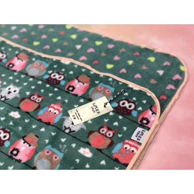 Vidám Bagoly - Kétoldalas Wellsoft Takaró