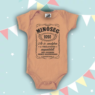 Minőség - Babaruha (Fekete felirattal)