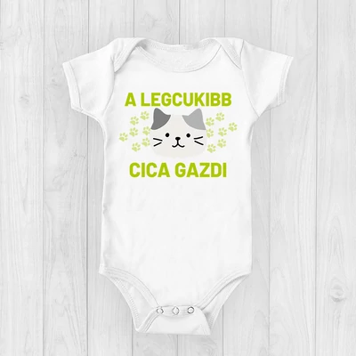 A legcukibb cica gazdi (Zöld változat) - Babaruha