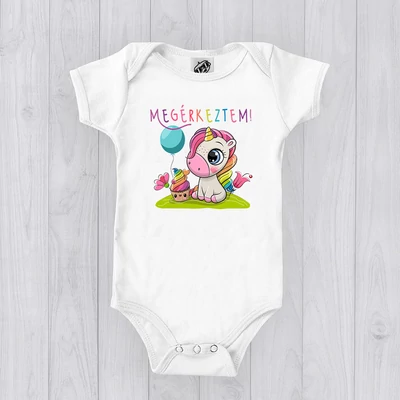 Megérkeztem (Unikornis)- Babaruha