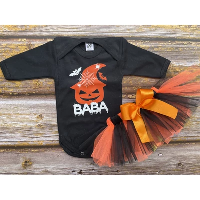 Halloween Tökfej Baba Tütü szett