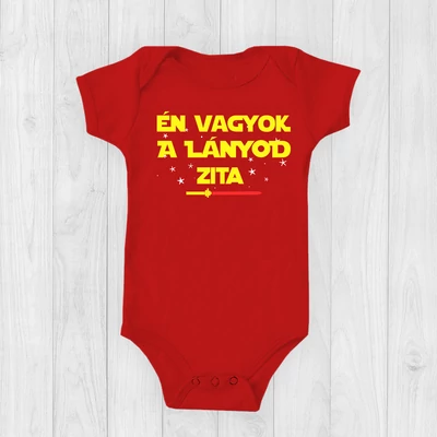 Én vagyok a Lányod! (Egyedi névvel) - Babaruha