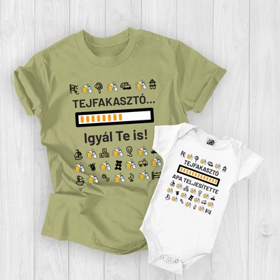 1.) Khaki - fehér (babaruha)