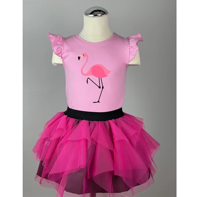 Flamingó Fodros - Tütü szett