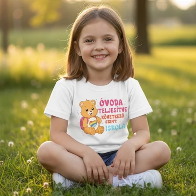 Óvoda teljesítve, macis - Gyerek póló