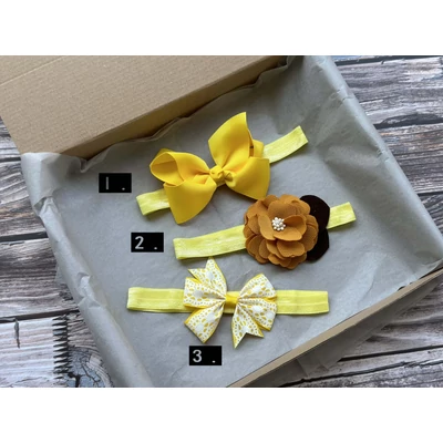 Sárga színű hajpánt