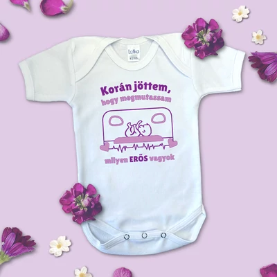 Korán jöttem, hogy megmutassam milyen erős vagyok - Babaruha