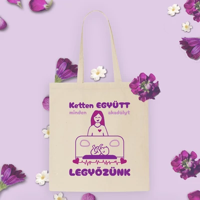 Ketten együtt minden akadályt legyőzünk - Vászontáska