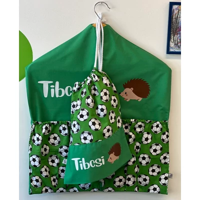 Ovizsák szett - Focilabdák (Zöld) - Egyedi felirattal is rendelhető