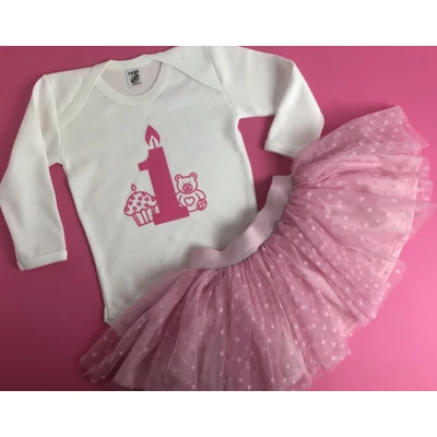 Szülinapos Pink Baby TÜTÜ szett