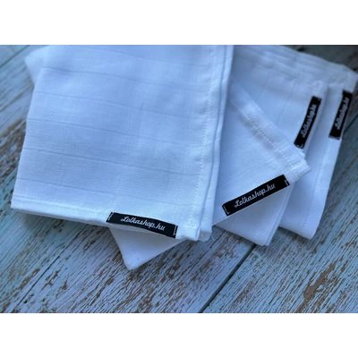 Textil Pelenka - Fehér, egyszínű (1db)