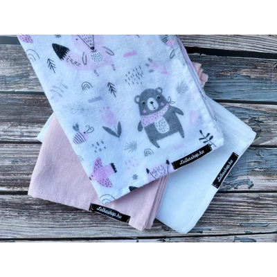 Pinky Textil Pelenka csomag (Kislány baba válogatás) (3 db)