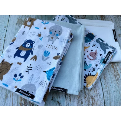 Kisfiús Textil Pelenka Csomag (4 db)