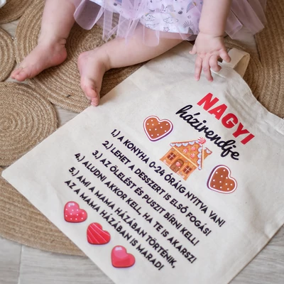 Nagyi házirendje - Vászontáska