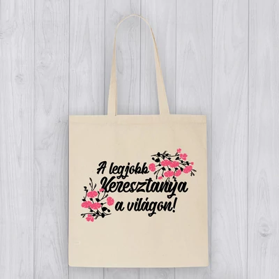 Legjobb keresztanya a világon - Vászontáska