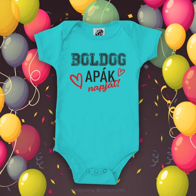 Boldog Apák Napját (türkizkék)