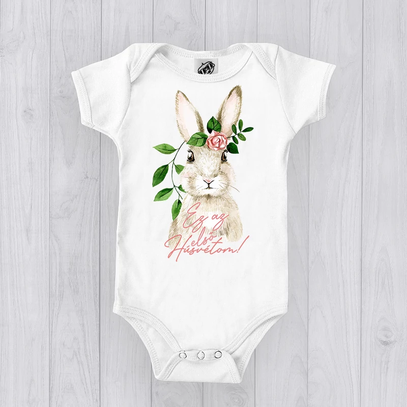 Ez az első Húsvétom - Babaruha (Nyuszi rózsával)