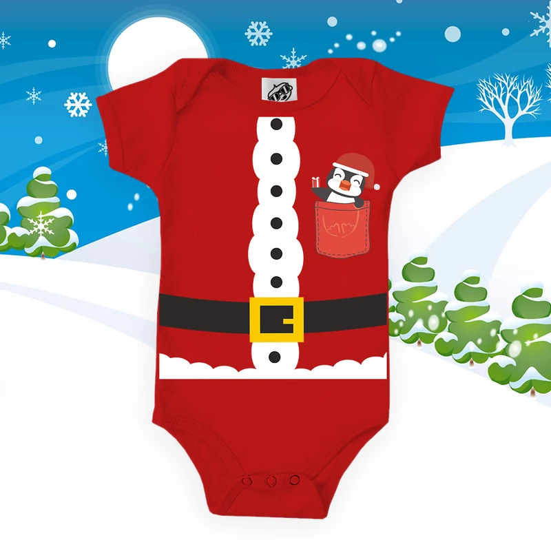 Pingvin a kicsi Mikulás zsebében - Babaruha