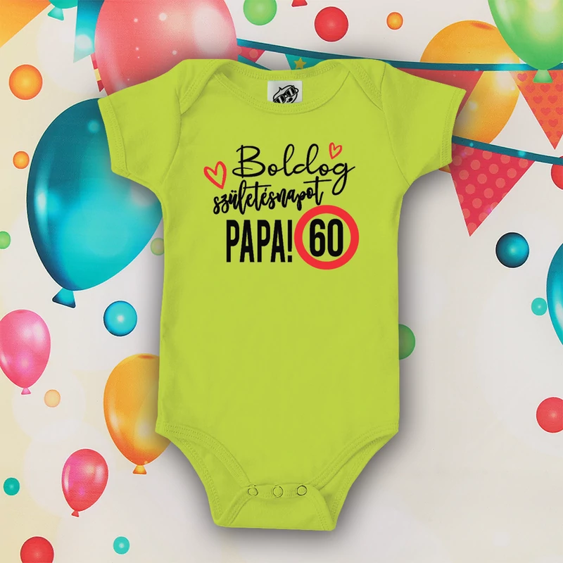 Boldog 60. születésnapot Papa (Kivizöld)