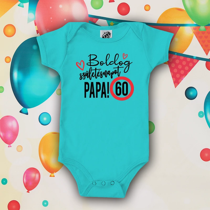 Boldog 60. születésnapot Papa (Türkiz)