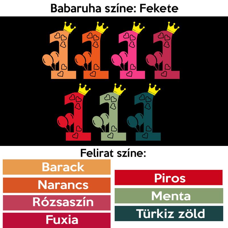Hercegnős Második szülinap Babaruha