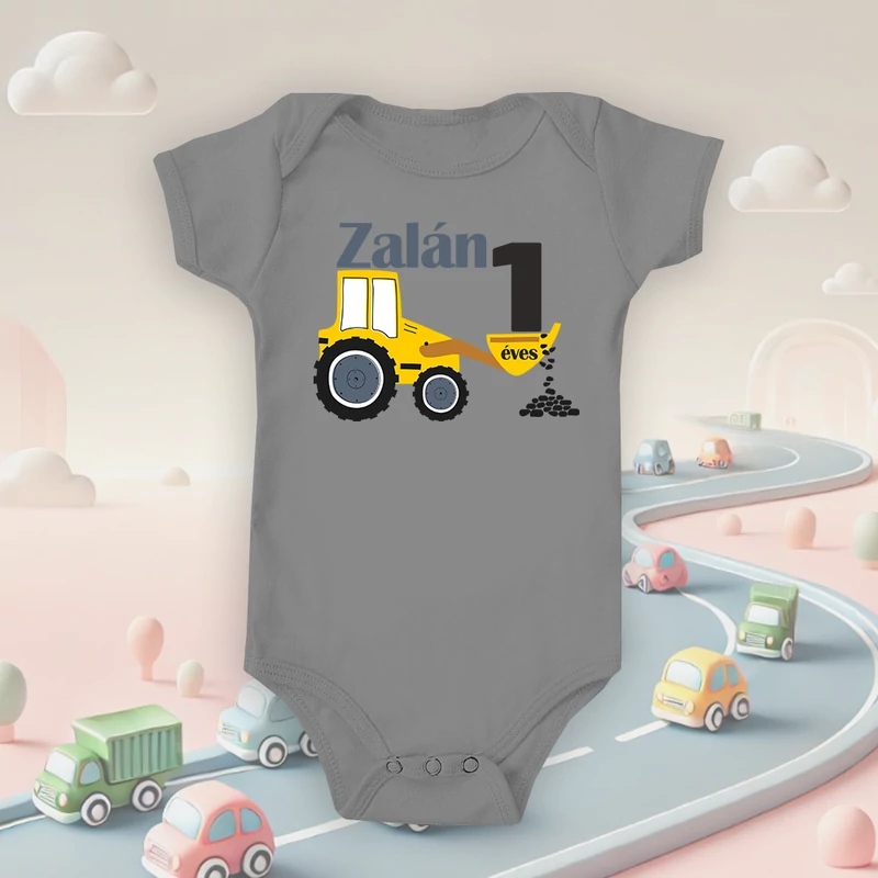 Első szülinapos Markoló, munka közben (Egyedi felirattal) - Babaruha