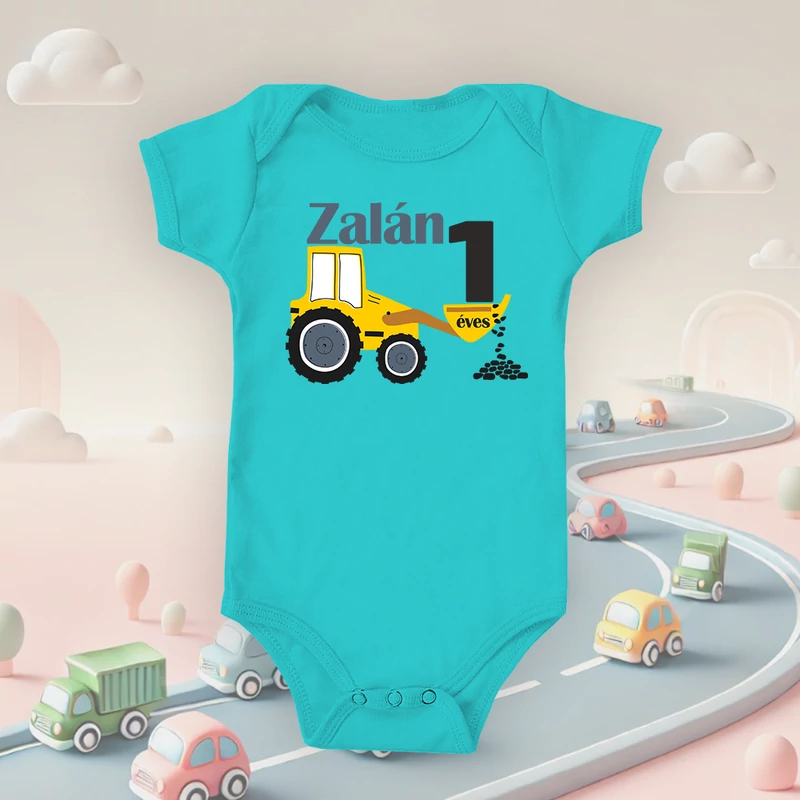 Első szülinapos Markoló, munka közben (Egyedi felirattal) - Babaruha