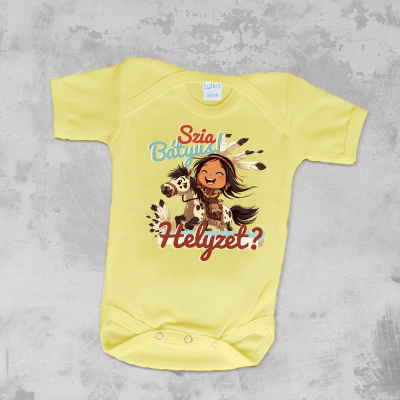 Szia bátyus, helyzet? (Póni hátán) - Babaruha