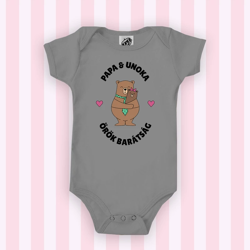 Papa & Unoka örök barátság (Kislány macival) - Babaruha