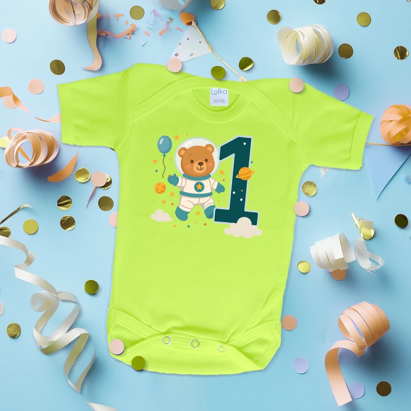 Űrhajós maci első szülinap - Babaruha