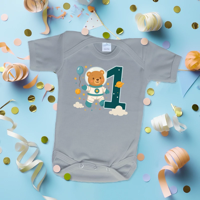 Űrhajós maci első szülinap - Babaruha