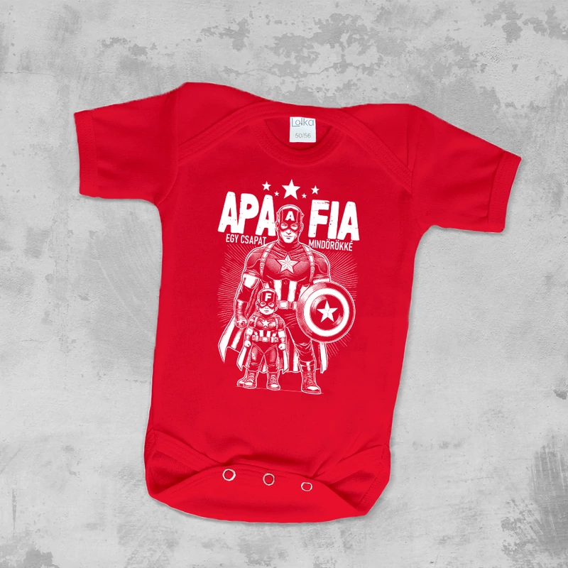 Apa és Fia egy csapat, mindörökké - Babaruha (Szuperhősök)
