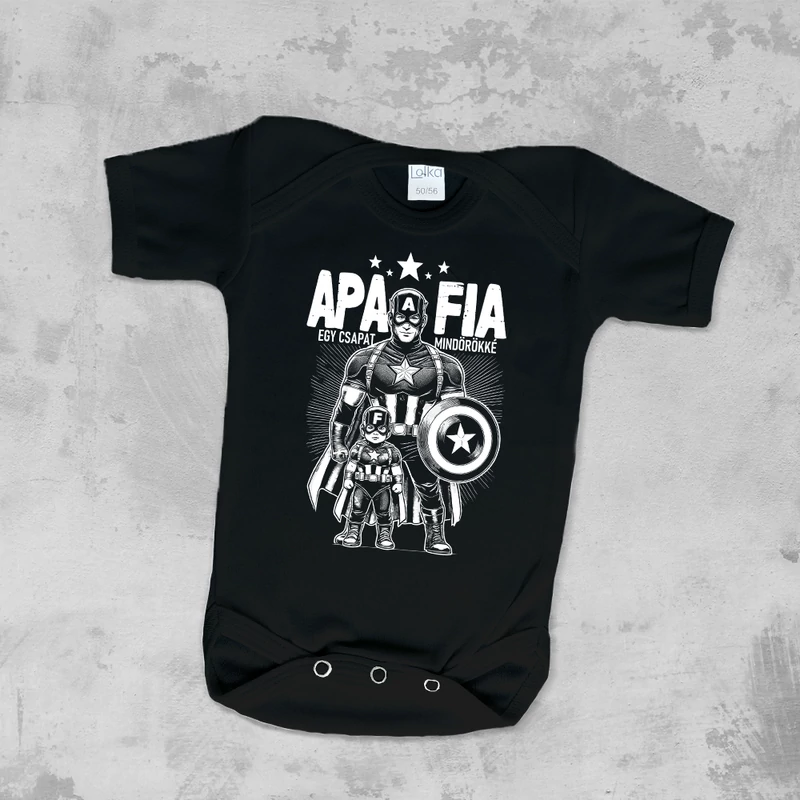 Apa és Fia egy csapat, mindörökké - Babaruha (Szuperhősök)