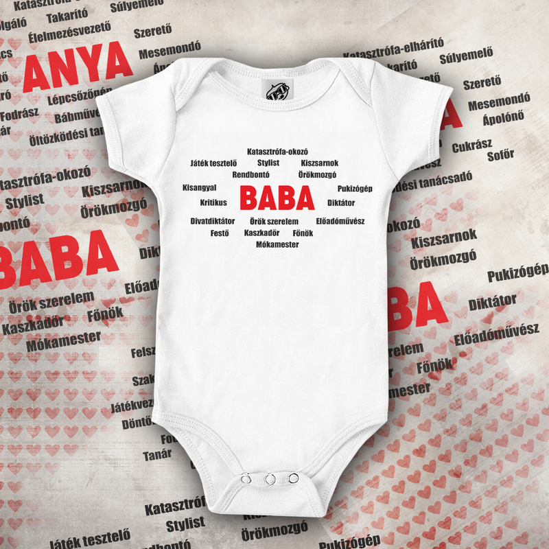 Baba listája babaruha (Fehér)