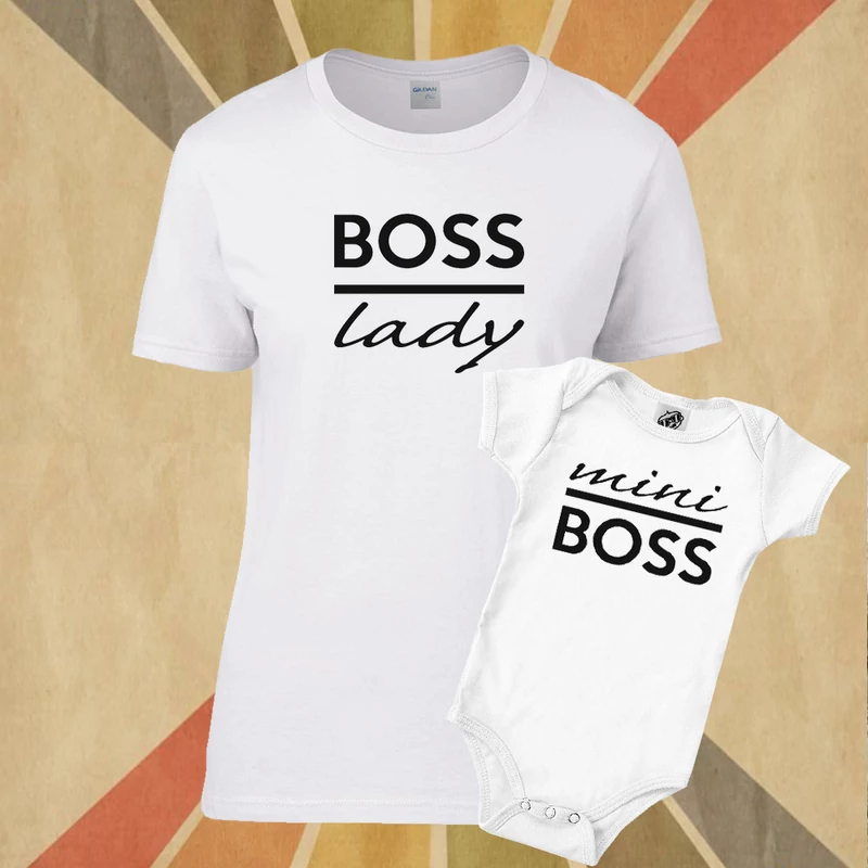 Boss Lady and Mini Boss (Fehér - fehér)