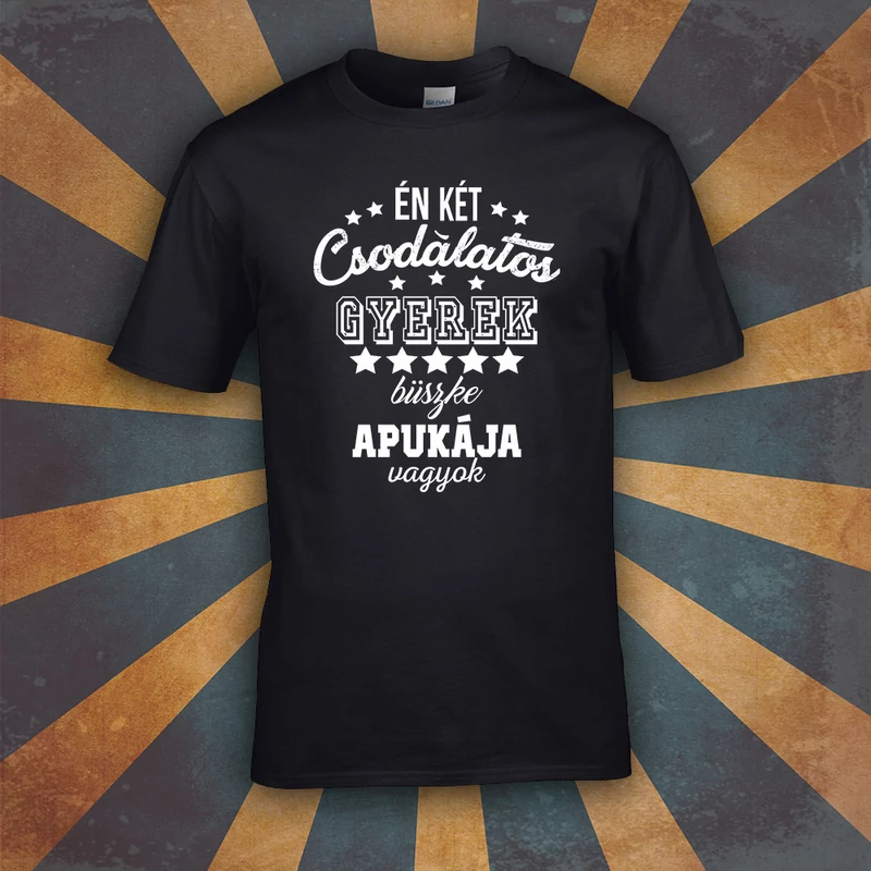2 Csodálatos gyerek büszke apukája (Fekete)