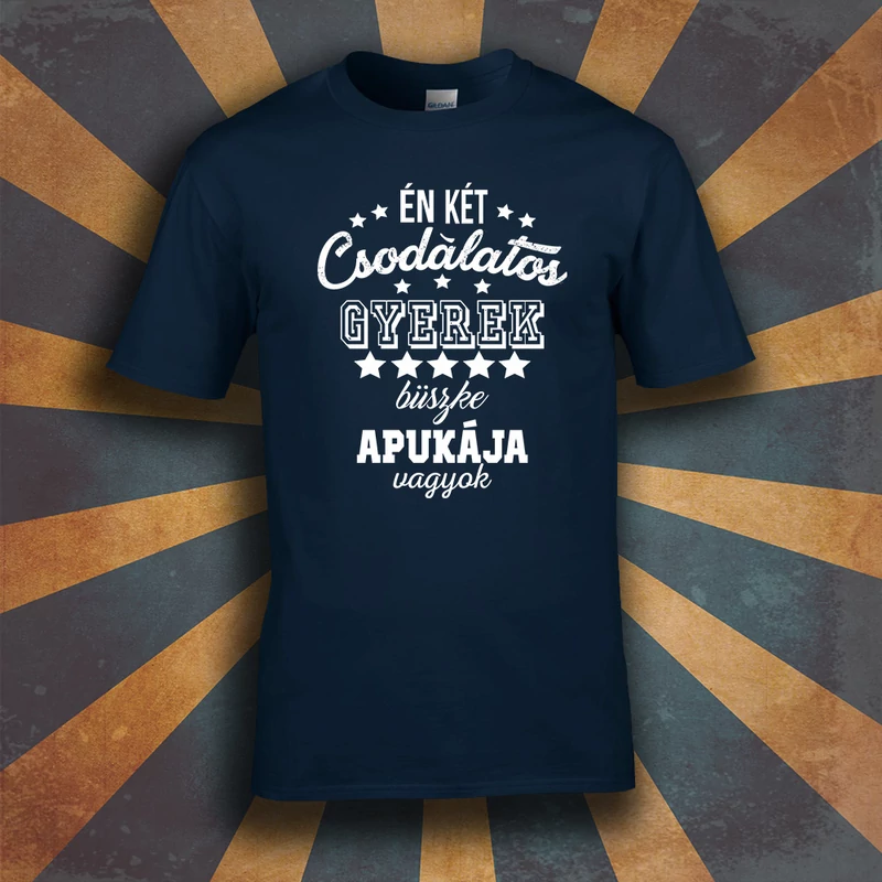 2 Csodálatos gyerek büszke apukája (Mélykék)