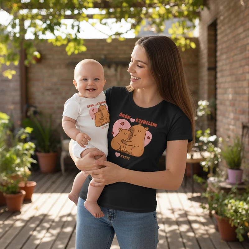 Örök szerelem (Egyedi felirattal) - Anya csomag (Capybara)