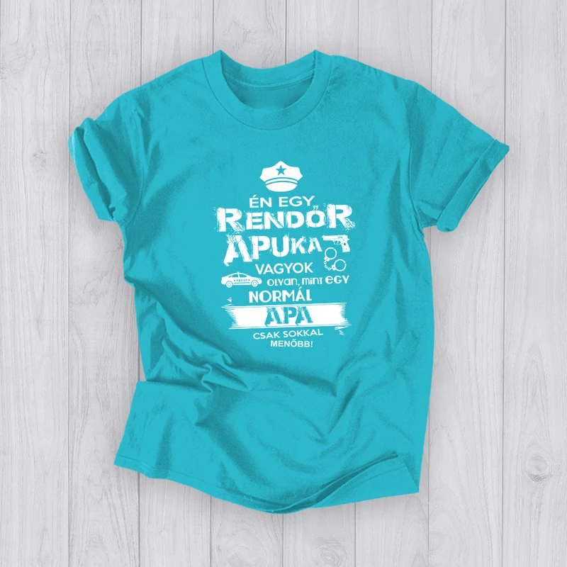 Rendőr apuka vagyok (Türkiz kék)