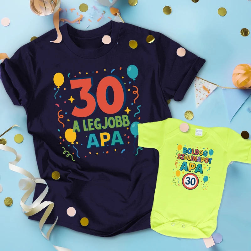 Legjobb Apa szülinap (egyedi felirattal) - Családi csomag